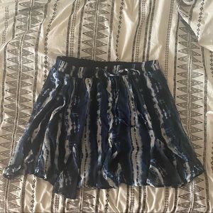 Tie dye flows mini skirt - perfect boho style for summer